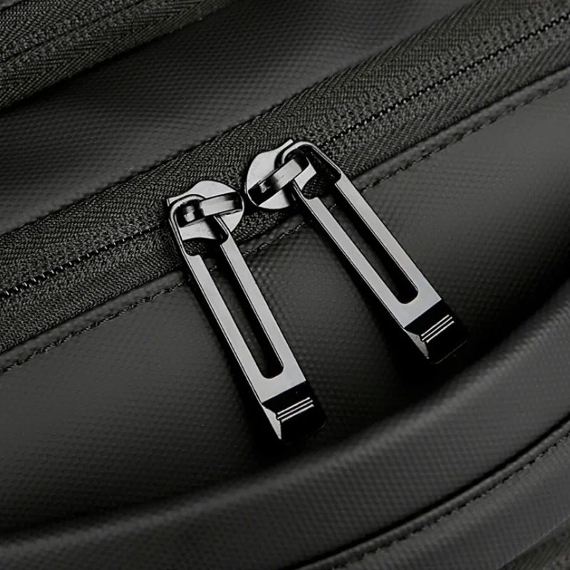 

Nylon Simple Backpack Business Men Solid Color Outdoor Backpack Business Trip Travel Bag with Charging USB Men's Bag