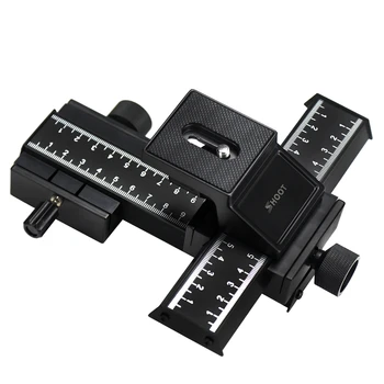 

HOT-SHOOT 4-Way Macro Focusing Rail Slider/Close-Up Photography Digital SLR Camera and DC with 1/4 inch Screw Hole