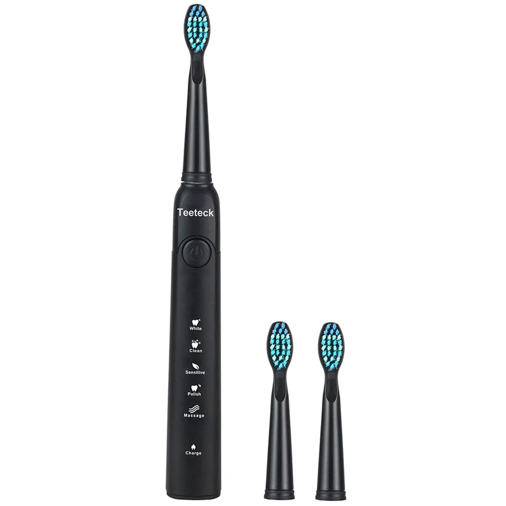 

Teeteck SG - 949 USB Charging Electric Sonic Toothbrush Smart Timer Five Mode IPX7 Waterproof With 3 Brush Heads