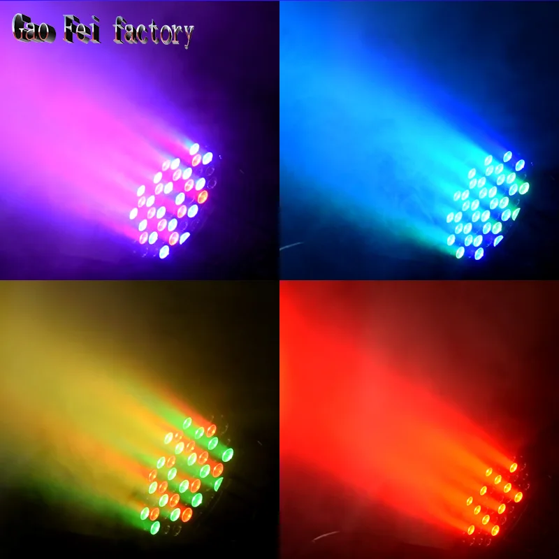 Алюминиевый светодиодный Par 54x3W RGBW светодиодный Par Can Par 64 Светодиодный прожектор dj проектор мыть освещение сценическое освещение