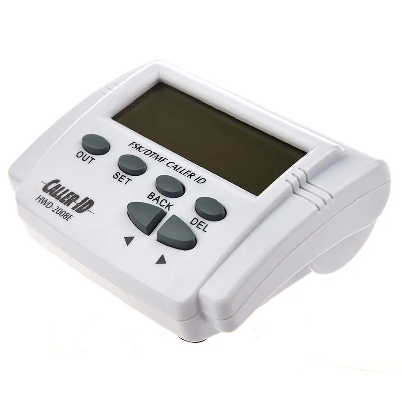 

White handset display DTMF FSK Caller ID Box with Call History