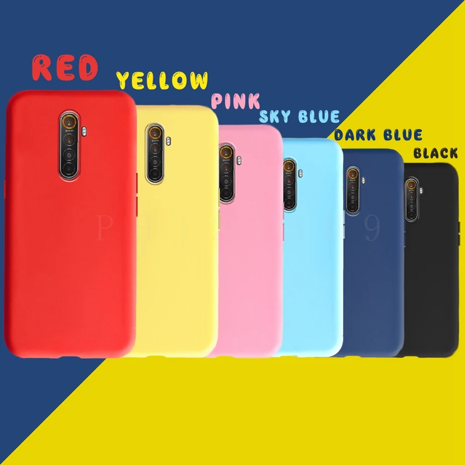 OPPO-funda de goma blanda Realme X2 Pro, cubierta trasera XT X2, versión  Global, parachoques, PU + TPU, 100% Original, oficial - AliExpress