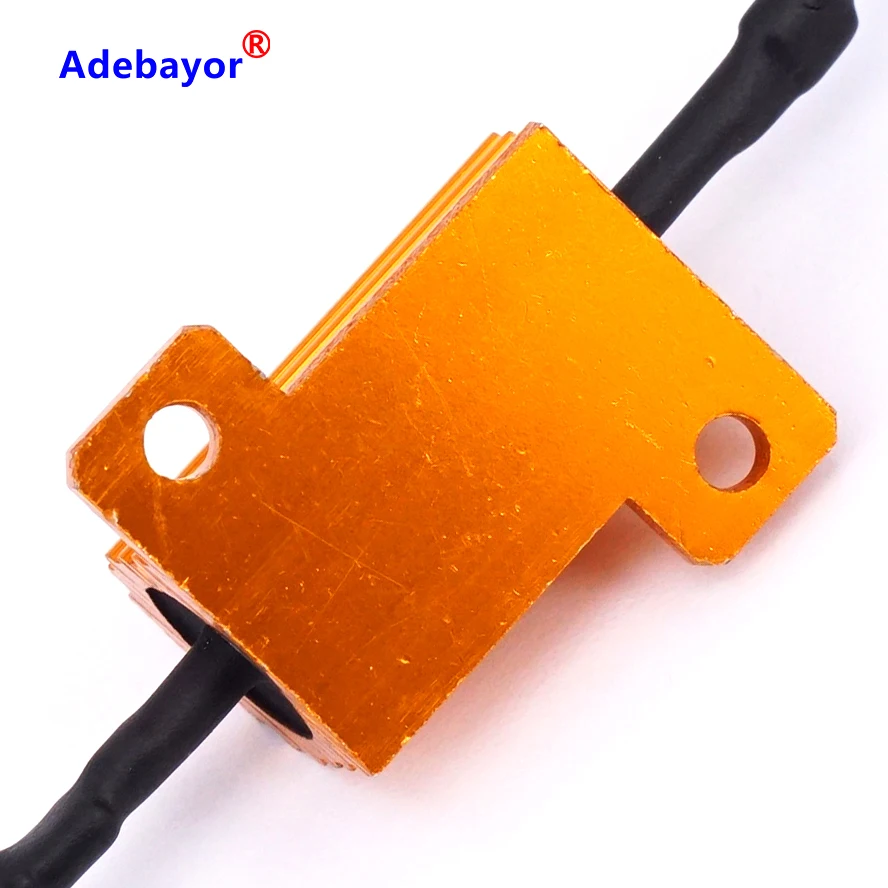 4 шт./компл. 25W 6ohm нагрузочный резистор сопротивления для автомобиля в виде ракушки светодиодный индикатор вспышки контроллер с CAN-BUS Проблема 12V