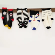 Новые модные эксклюзивные Хлопковые женские носки с кукольным принтом, носки высокого качества, забавные креативные уличные трендовые носки