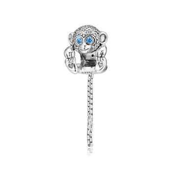 

SPARKLING MONKEY CHARM Silver Beads For Jewelry Making Fits Original Charms 925 Silver Bracelets For Woman DIY Beads