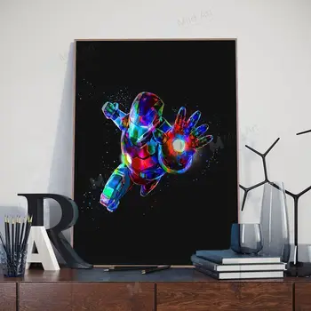 

Cool Color Ironman Dynamic Iron Man Bedroom Decoration Poster Canvas Painting Cuadros Decoracion Dormitorio Canvas Wall Art