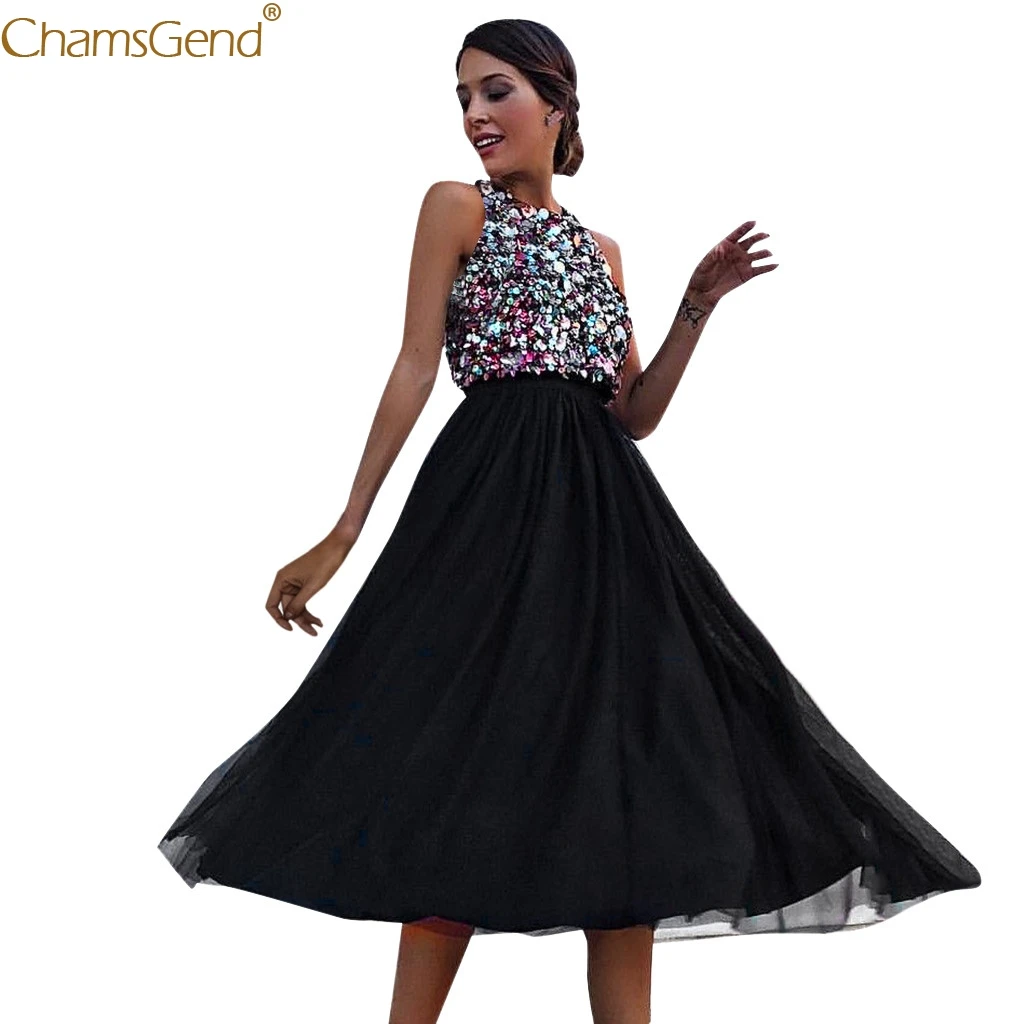 Sexy Summer Casual Bead Piece Dresses Woman Party Night Maxi Dresses Sleeveless Cute Patchwork Sequined Casual Dress Aug