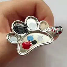 Модные/милые женские Мини-палетки для ногтей, палитра для дизайна ногтей, Бесплатный ручной маникюр, Открытое кольцо, Палетка для дизайна ногтей, кольца pa
