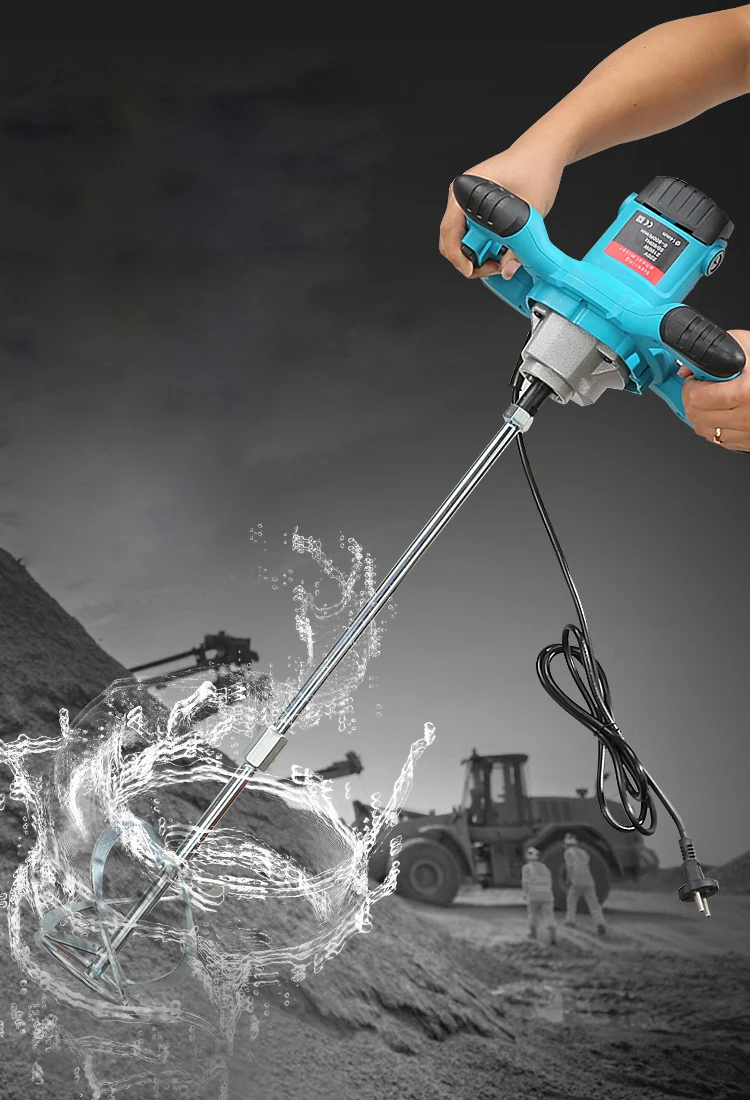 1800W Handheld Electric Paint Coating Cement Mixer Regulating for