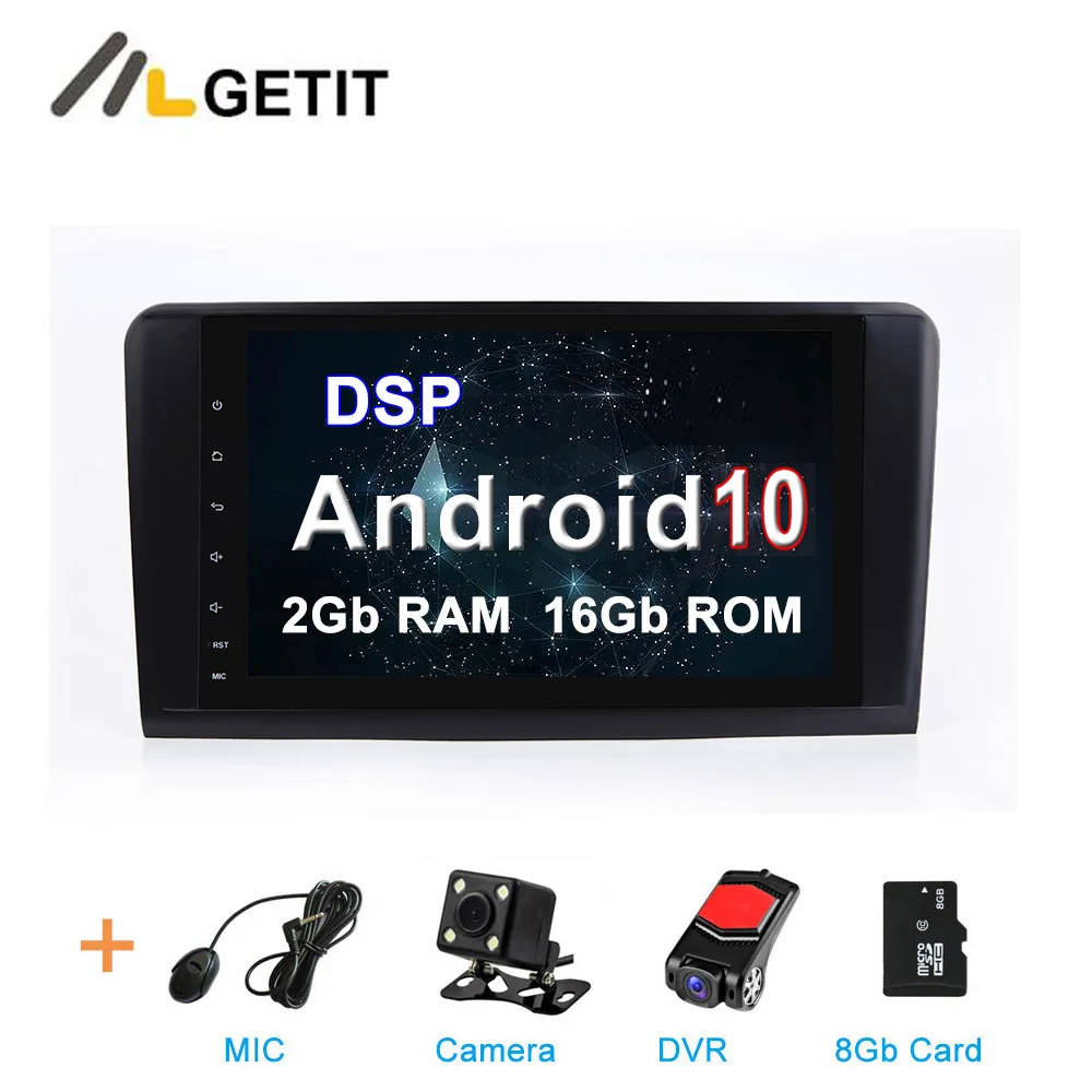 2G CAMERA-DVR-SD-DSP " DSP Android 10 стерео Мультимедиа gps радио для Mercedes/Benz GL ML Класс W164 ML350 ML500 X164 GL320 с Wifi BT - Цвет: 2G CAMERA-DVR-SD-DSP