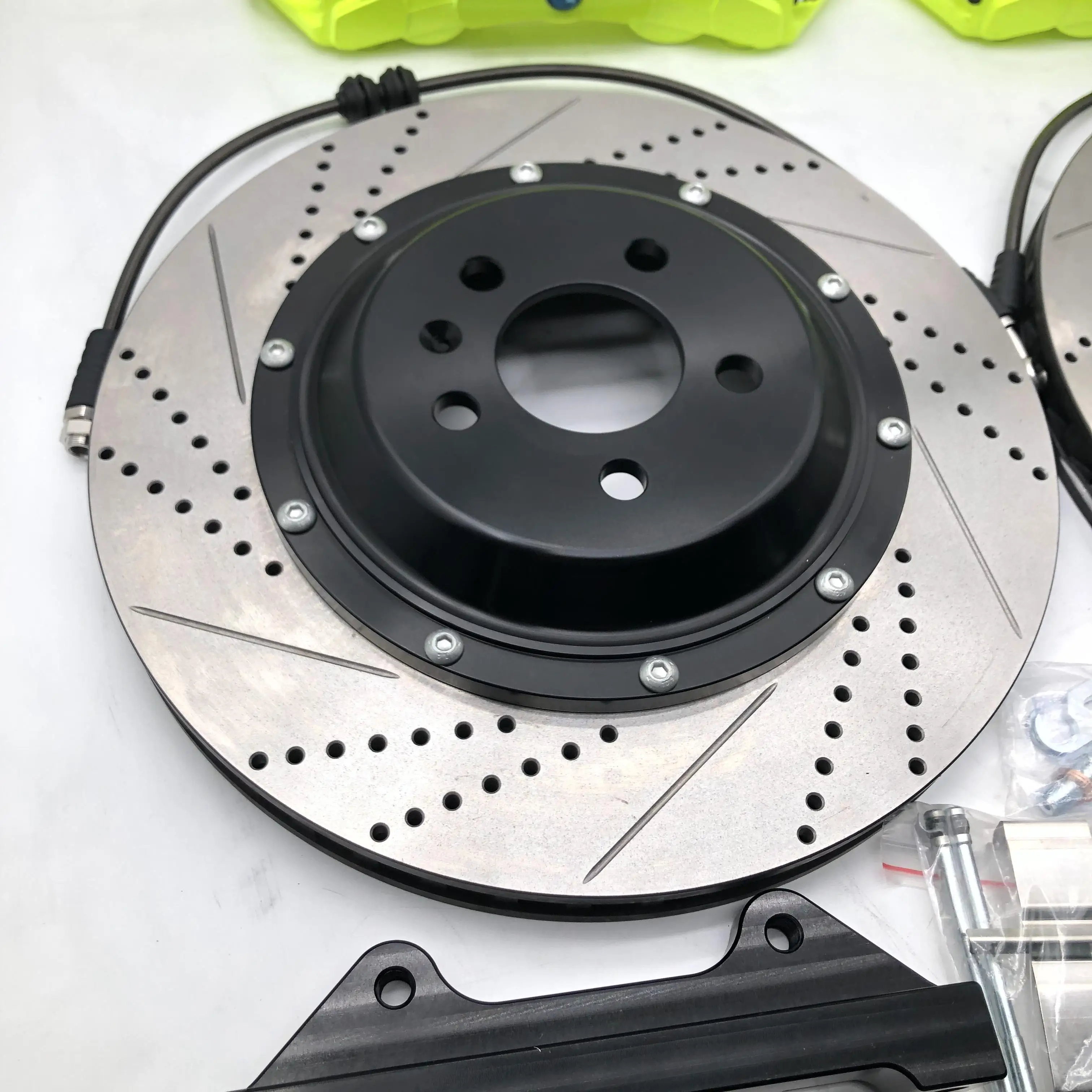 Black Friday Jekit Auto Auto Teil Grossen Bremse Kit 380 34mm Gebohrt Slot Disc Rotor