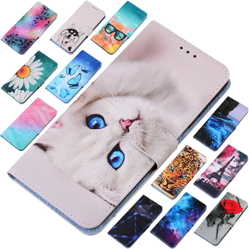 phone pouch case Luxury Flip Case For Huawei P Smart Z 2021 2019 Y6 Prime Y7 Y9 Y5 2018 Pro P30 P40 Lite E Nova 5T 7i 6SE Y7P Y5P Y6s Y7A Cover wallet cases