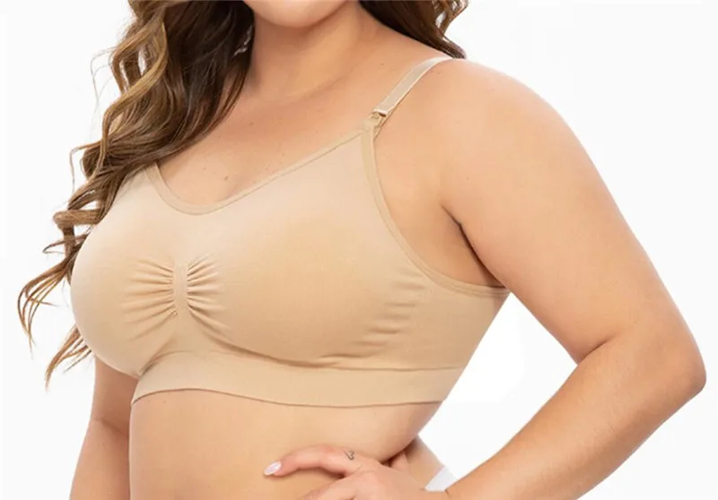 Sexywg Women S Breathable Supportive Plus Size Cotton Maternity Nursing Front Open Breathable Pregnant Breastfeeding Bra Xl 3xl Maternity Nursing Bras Aliexpress