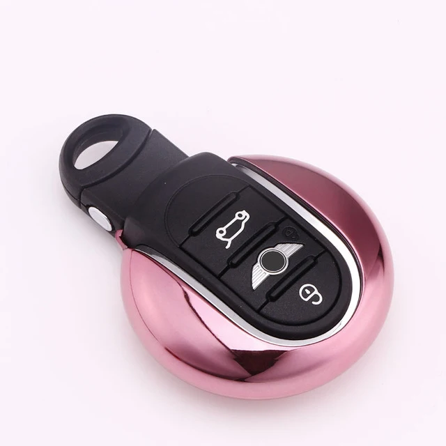 5 цветов Мягкий ТПУ автомобильный чехол для ключей чехол для Mini Cooper Clubman Countryman F56 F55 F54 брелок аксессуар для автомобиля-Стайлинг - Название цвета: Розовый