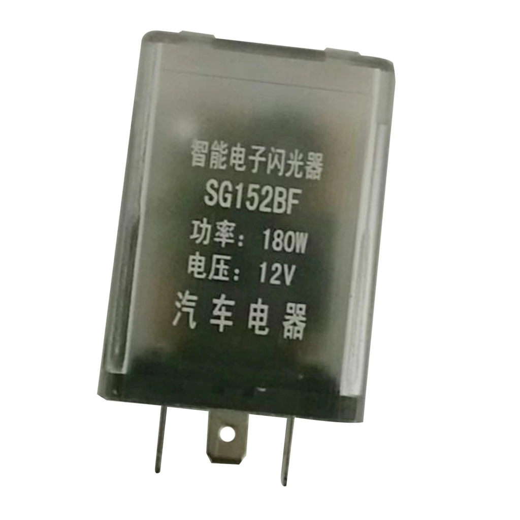 DC12V 3Pin Car LED Light Flasher Relay Turn Signal Rate Control 160W+Buzzer