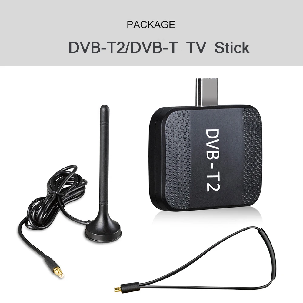 DVB-T2/DVB-T ТВ-палка цифровой ТВ-приемник TDT для Android телефона планшета HD tv Цифровое телевидение dvb T2 USB 2,0 ТВ-тюнер DVBT2