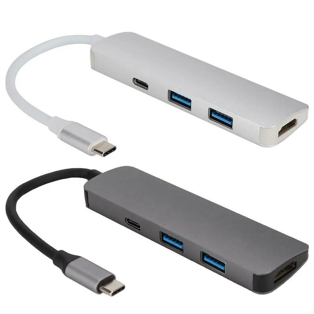 Премиум 4 в 1 Usb-C к тип-c конвертер HDMI USB разветвитель Pd концентратор адаптер Портативный Usb-C к тип-c HDMI USB разветвитель