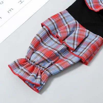 Autumn Winter Kid Baby Girl Coats New Fashion Plaid Long Sleeve Ruffle Tops Toddler Kids Clothes Cotton Casual Outfit 1-6T