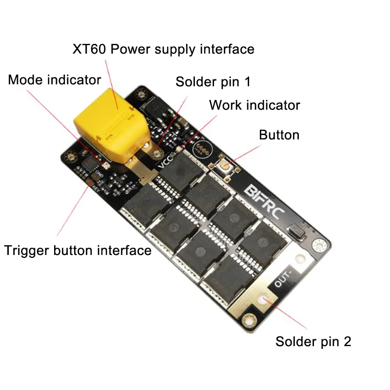 1 шт. печатная плата DIY Портативный 12 В точечная сварка контактный лист 3S зарядное устройство 18650 для FPV гоночный Радиоуправляемый Дрон Квадрокоптер запчасти