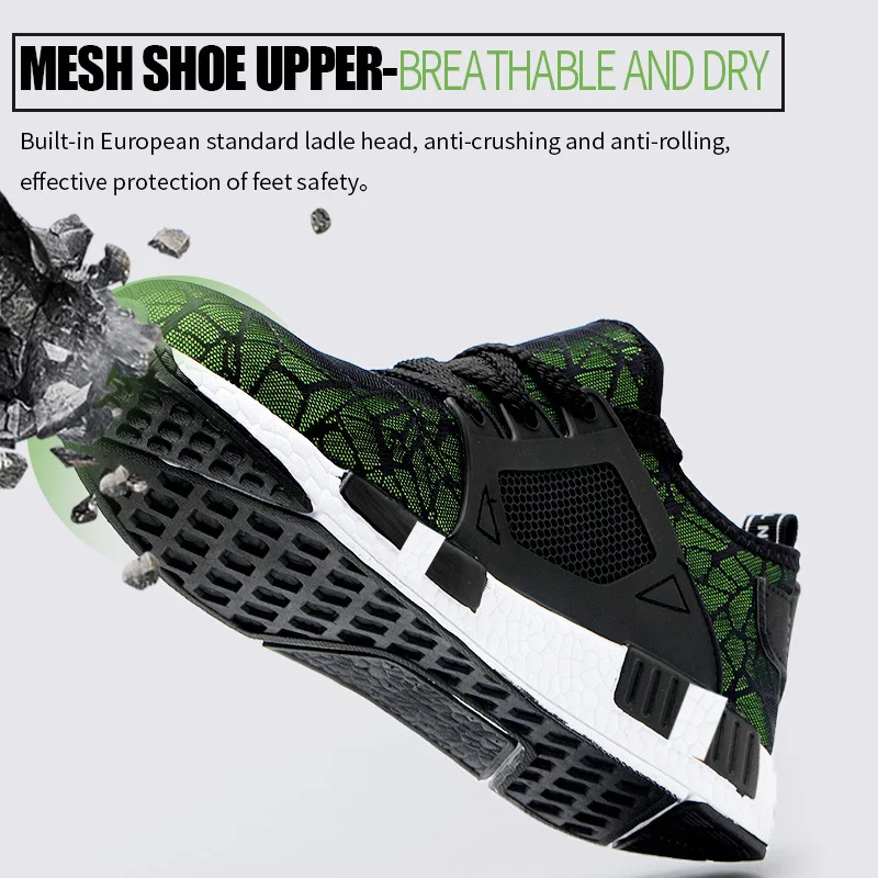 Kevlar Eva Bulletproof Safety Shoes Spring Ultra-Light Anti-smashing And Anti-penetration Work Shoes Casual Sports Shoes Kevlar Eva Bulletproof Safety Shoes Spring Ultra-Light Anti-smashing And Anti-penetration Work Shoes Casual Sports Shoes