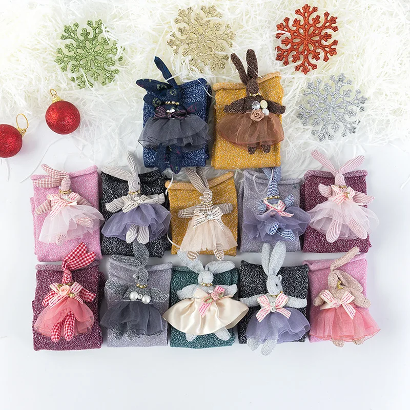 

Children Socks 2019 Autumn New Style Stereo Rabbit Filigree Children's Socks Children Bunching Socks