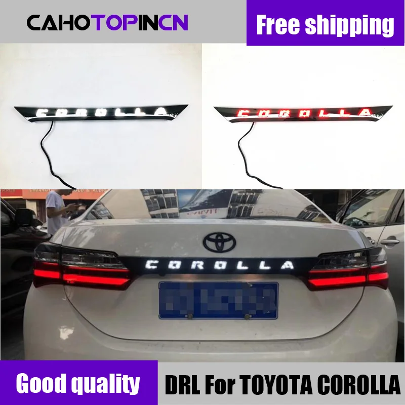 

Rear Bumper trunk Tail Light For Toyota corolla 2014 - 2018 LED Taillight Reflector Brake Lamp Warning Signal Driving Fog Lamp