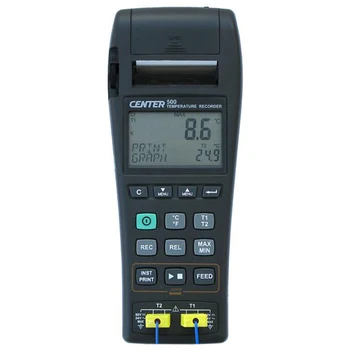 

CENTER-500 Datalogger Temperature Graphic Recorder (k/J Type),Build in Thermal Printer for Text and Graphic Printout.