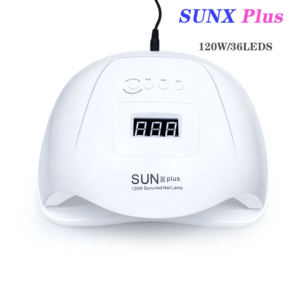 SUNXPlus 120 Вт УФ светодиодная лампа для сушки ногтей 36 шт. светодиоды двойная