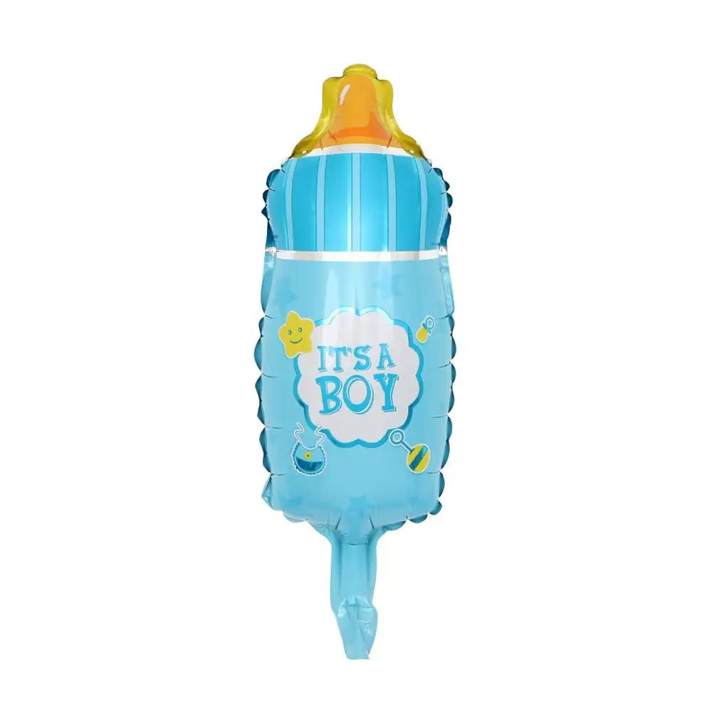 Мини Ангел Детские шары для девочек детский душ детская коляска воздушный шар из фольги детские игрушки Балао для новорожденных вечерние украшения - Цвет: blue Bottle