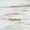 White Copper Beads