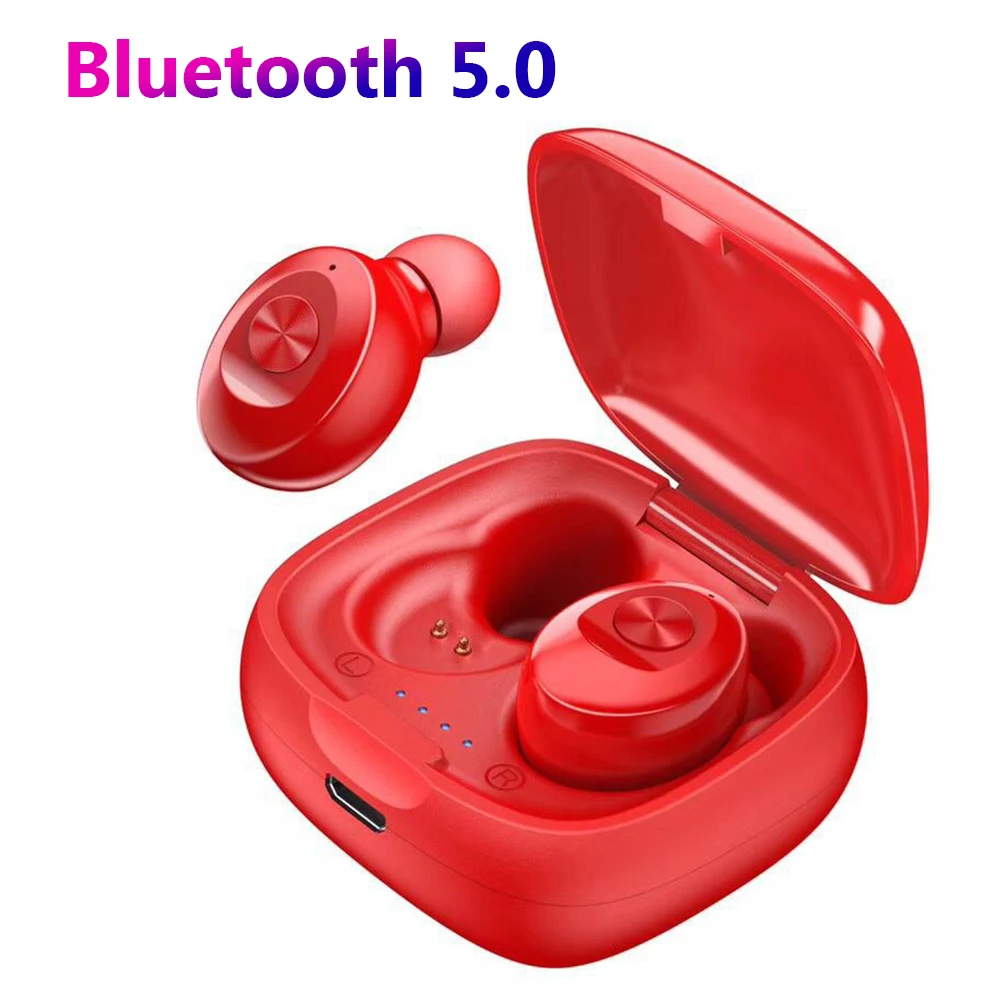 Оранжевый Bluetooth 5,0 наушники стерео беспроводные Earbus HIFI Звук спортивные наушники игровая гарнитура с микрофоном для телефона - Название цвета: Оранжевый