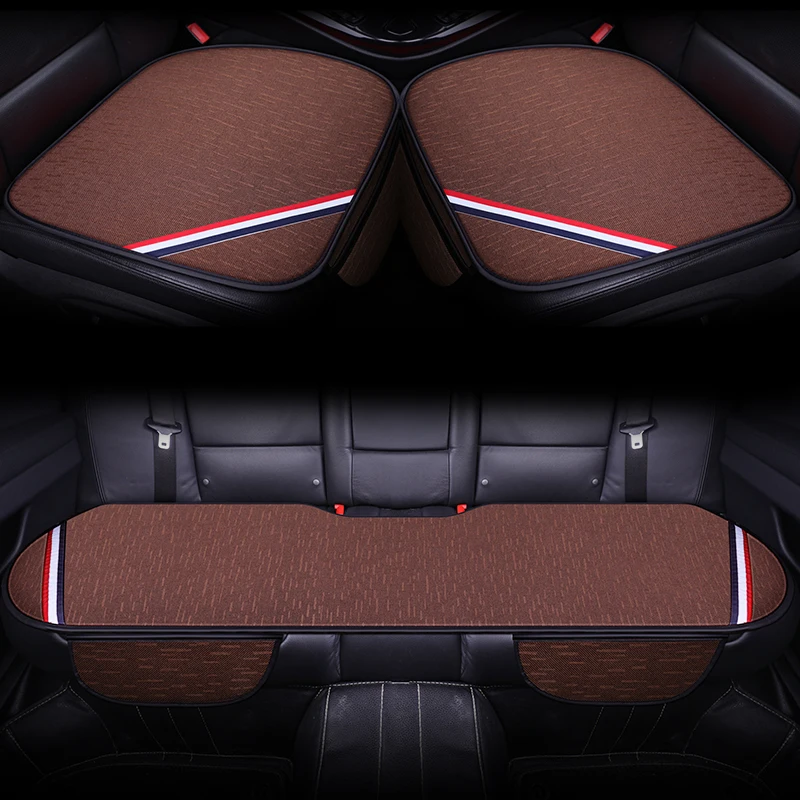 Дышащая льняная подушка для автомобильных сидений Всесезонная Защитная Подушка