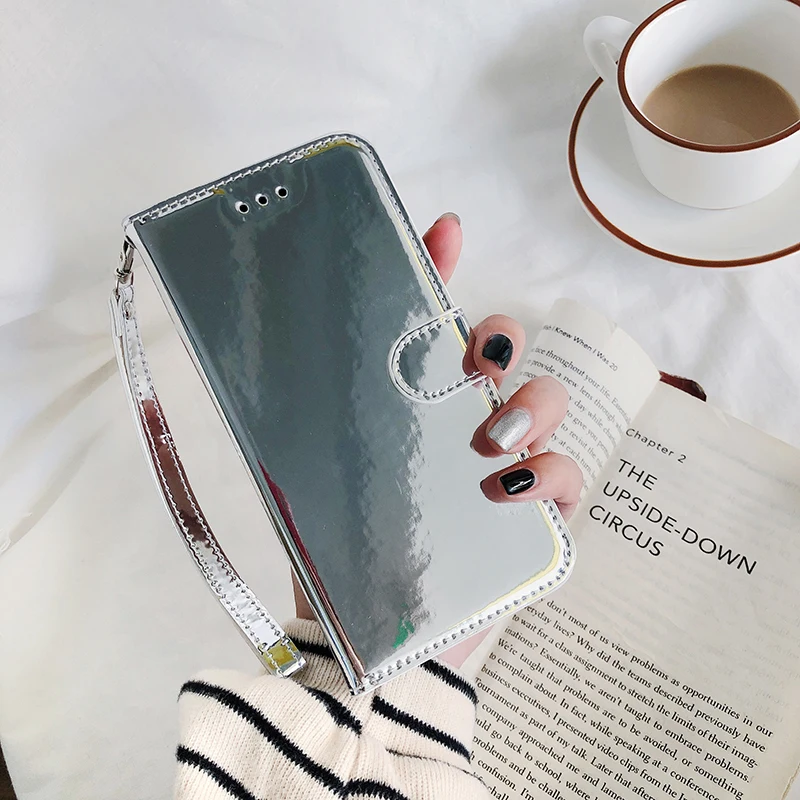Зеркальный флип-чехол для телефона samsung Galaxy S10 S9 S8 Plus 10E кожаный чехол s для samsung Galaxy Note 10 10+ 10Pro M10 M30S чехол