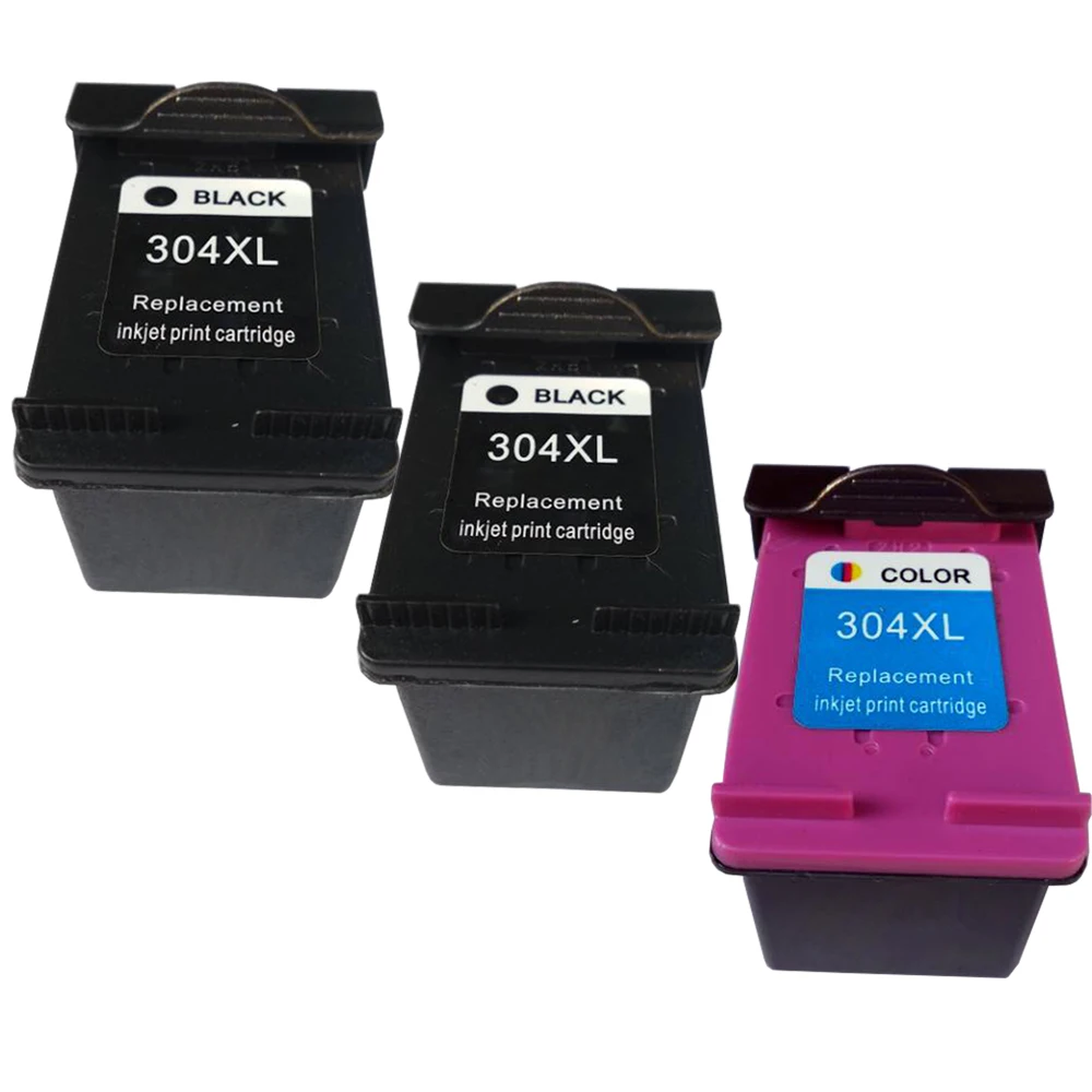 3Pcs - 2BK 1C Заполняемый картридж для чернил 304XL новая версия для hp 304 hp 304 xl для hp deskjet envy 2620 2630 2632 5030 5020 5032 3720 3730 5010 принтер - Цвет: 3Pcs - 2BK 1C