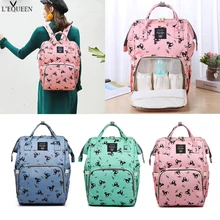 LEQUEEN мультфильм печати путешествия мама Пеленки сумки большой емкости рюкзак кормящих Материнство подгузник Органайзер дизайнер кормящих сумка