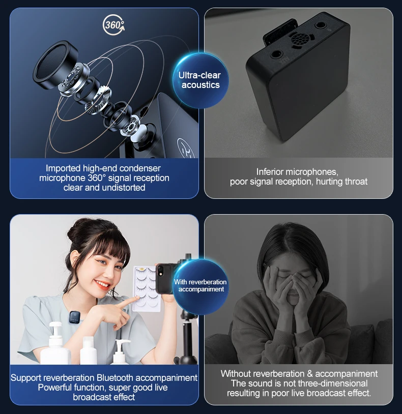 Kinglucky m18 one for two wireless lavalier microphone for dslr camera camcorder smartphone and tablet for youtube Kinglucky m18 one for two wireless lavalier microphone for dslr camera camcorder smartphone and tablet for youtube