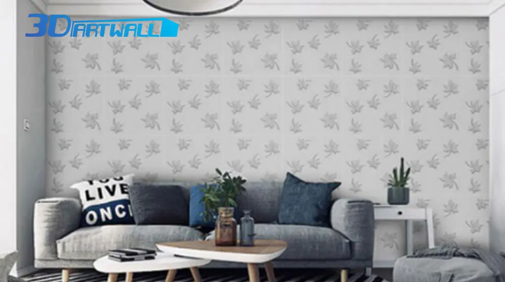 3DARTWALL дизайн кленового листа ПВХ 3D стеновые панели акустические текстурированные декоративные настенные Плитки 48 шт крышка 129 квадратных футов