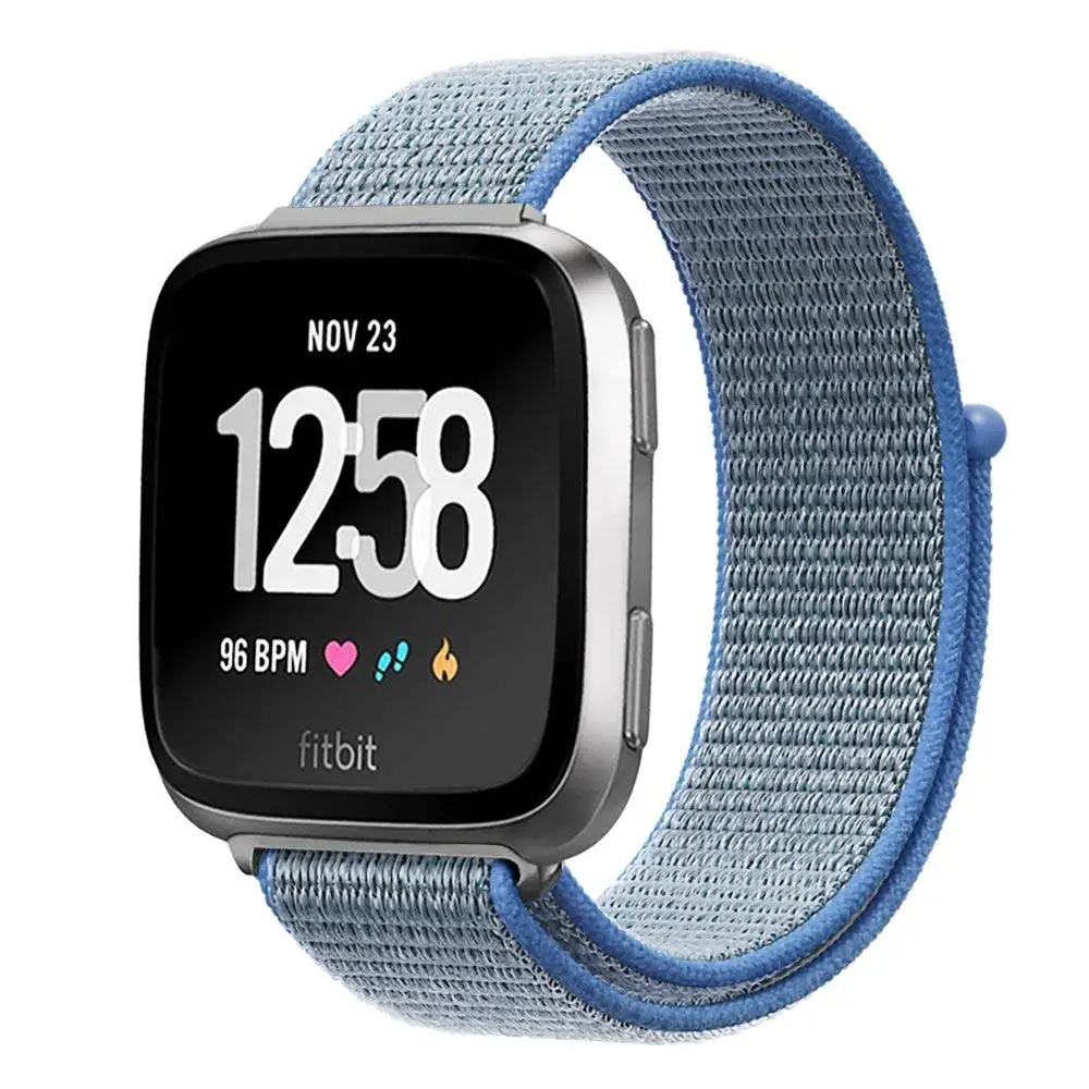 Сменный нейлоновый ремешок для Fitbit Versa2 2 дышащий регулируемый ремешок для часов с петлей для Fitbit Versa Lite умные часы