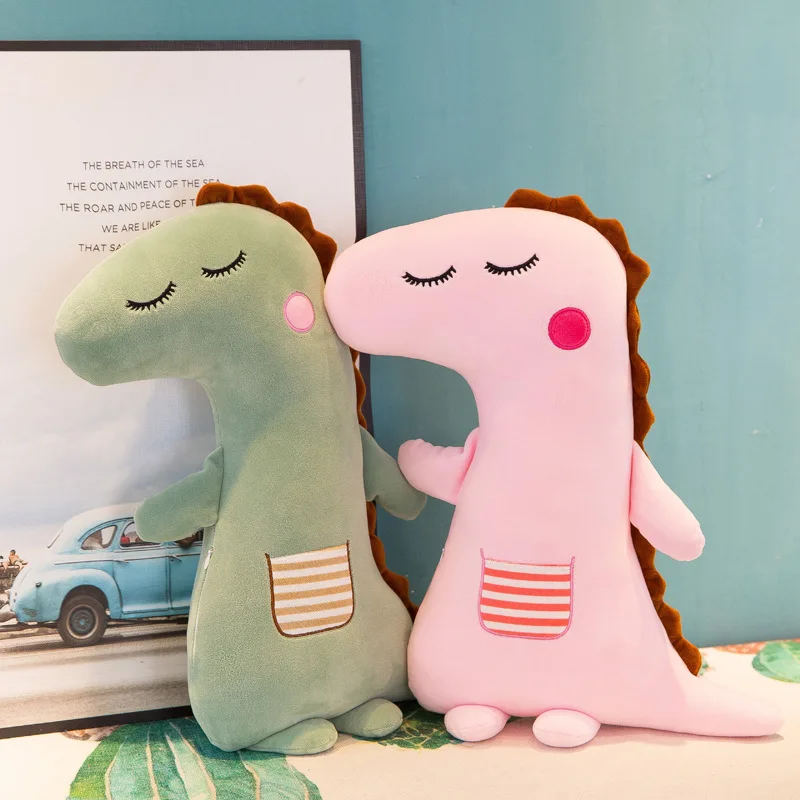 50-70 см kawaii Мультфильм плюшевые животные диванные подушки разной формы мягкая плюшевая игрушка мягкая заполнение динозавр подушка ребенок подарок на день рождения WJ132