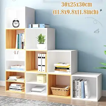 

30x25x30cm 1/2 Layer Wooden Cube Organizer Storage Rack Shelf Cabinet Closet Shelves Household Room Furniture Shoes Cabinet Rack