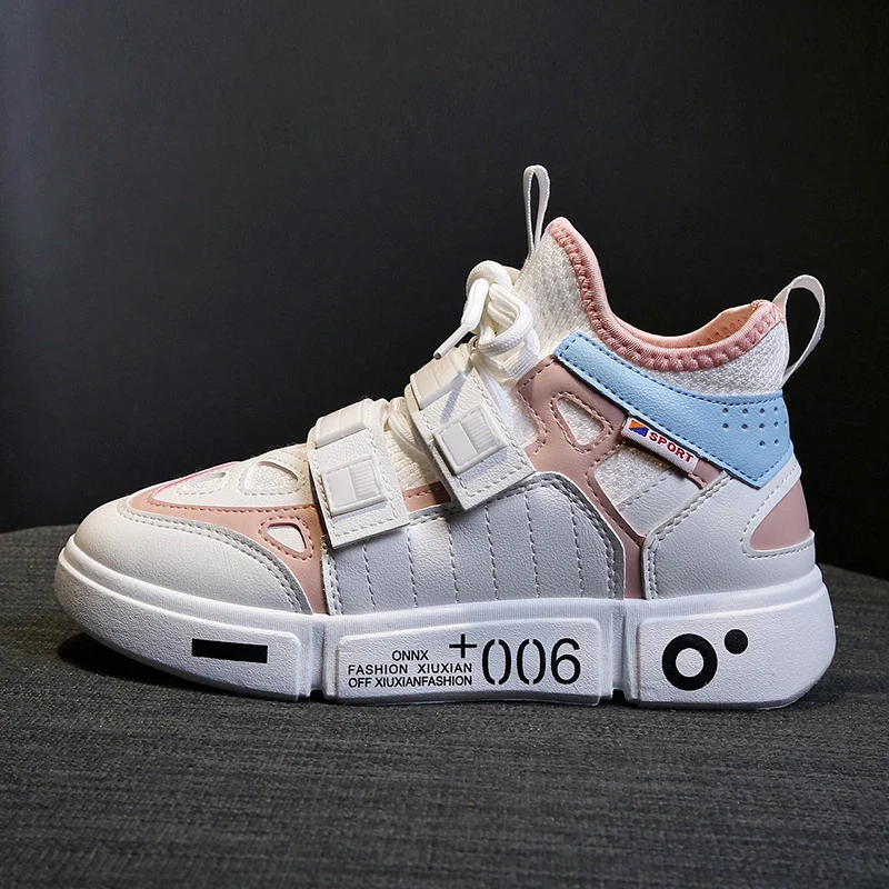 hip hop women vulcanized shoes korean trend style ladies platform sneakers mixed colors designer female moccasins lady leisure (6)