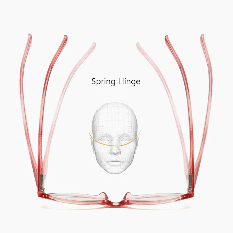 Женские очки для чтения кошачий глаз RBENN красные пресбиопии с диоптрием + 0 75 1 25 2 5