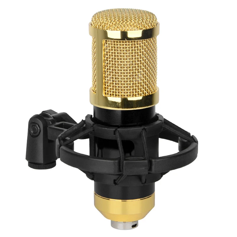 BM800-A Microphone the Anchor Live Shouting Recording Milk Bottle Gold-Plated Condenser | Электроника
