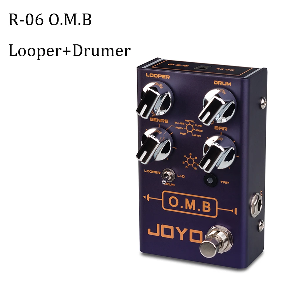 Педаль для гитары Joyo o O.M.B LOOPER режим барабана автоматическое выравнивание