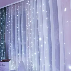 2.5M USB LED Curtains Festoon Led Light Christmas Lights Christmas Decorations 2021 Fairy String Lights New Year Street Garland