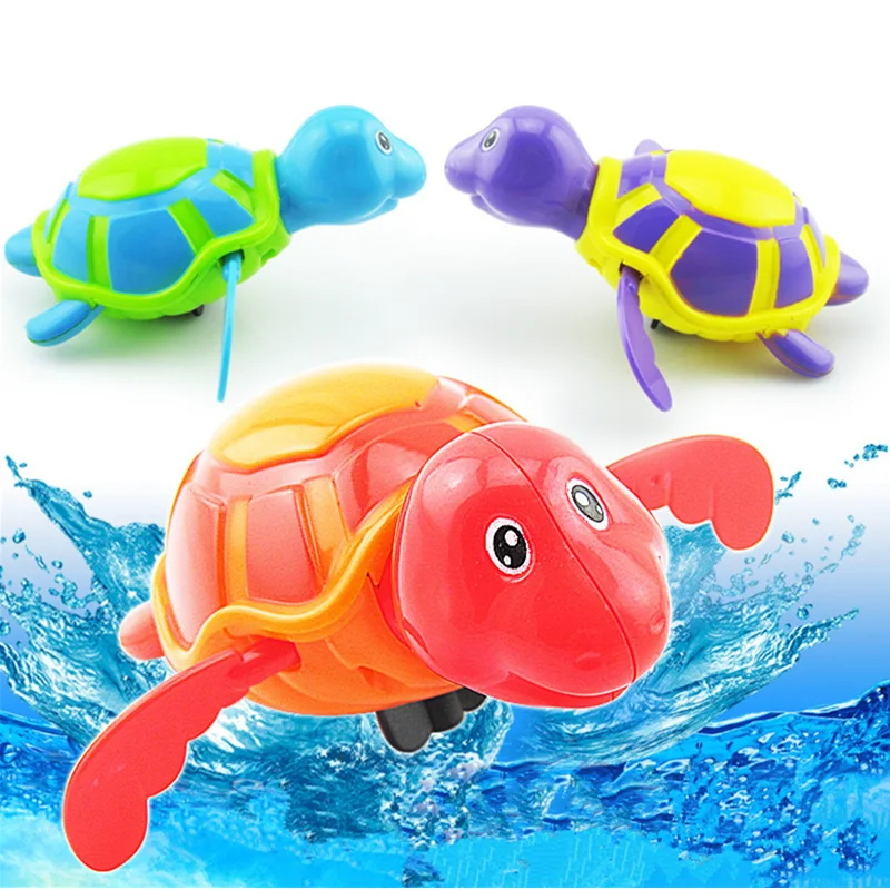 Turtle Мультяшная креативная детская заводная игрушка, плавающие Черепашки, играть в воду, игрушки для детей, бассейн, животные, заводные игрушки - Цвет: Turtle