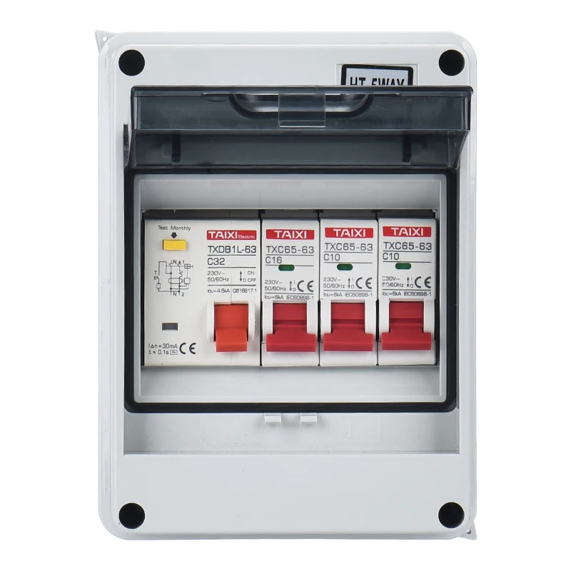 interruptor exterior do agregado familiar mcb caixa 02