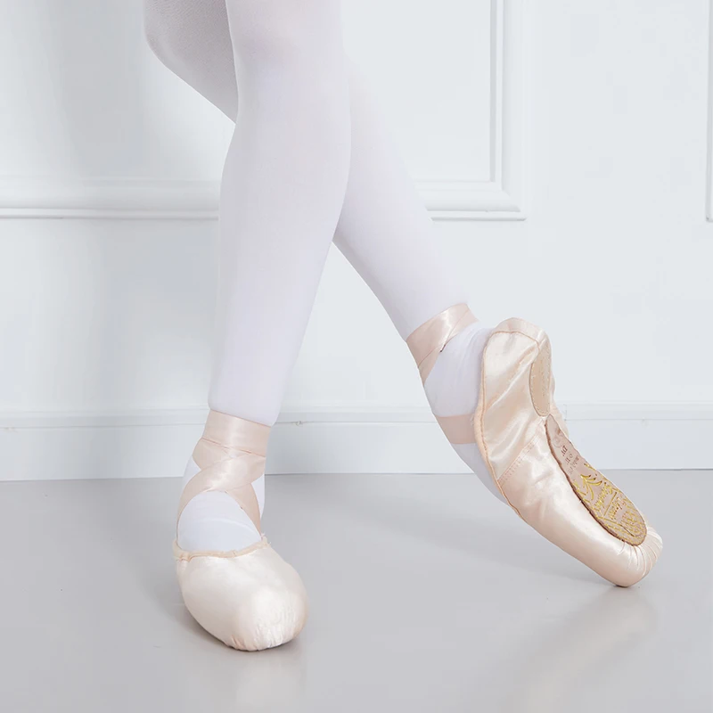 Sansha   Women Girls Ballet Pointe Shoes Split-sole Professional Dance Shoes Hand-sitching Outsole 609HSL 4