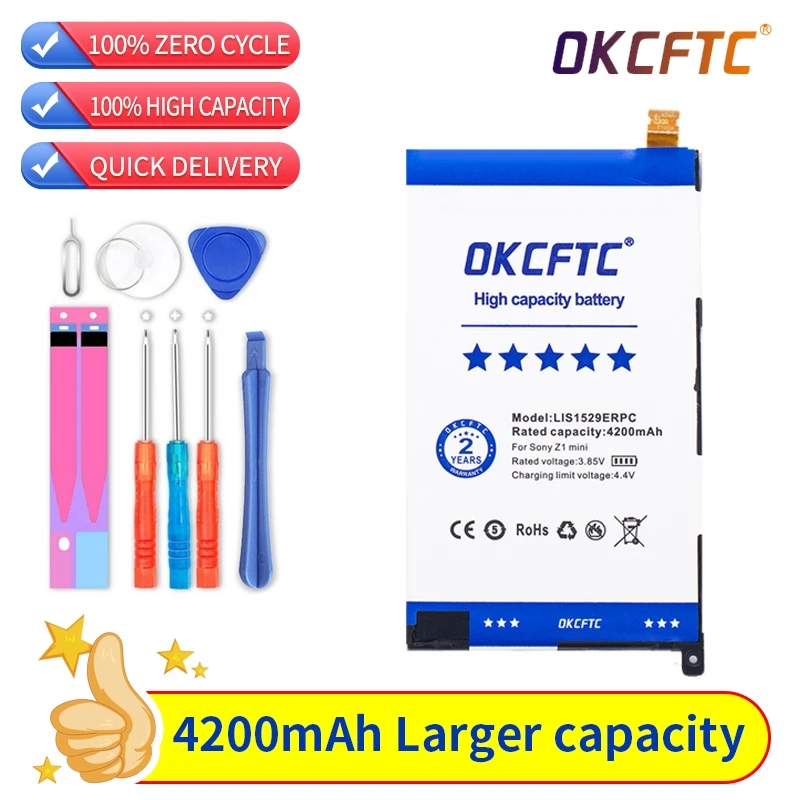 

4000mAh LIS1529ERPC for Sony Xperia Z1 Mini Battery Z1mini D5503 Z1 Compact M51w Compact mini Z1c