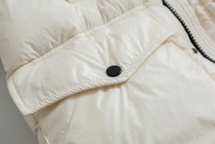 Женская парка с капюшоном, длинное белое пуховое пальто, плотное теплое пальто большого размера, Свободное пальто, яркая куртка-пуховик, зимняя верхняя одежда